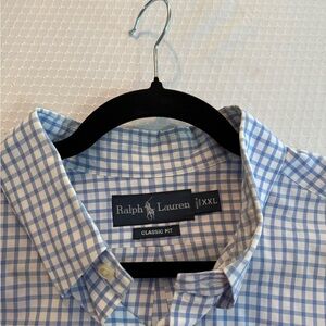Ralph Lauren Blue Checkered Classic Fit Shirt XXL